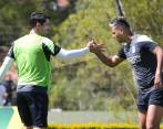 En Nacional continúa el optimismo. Así lo demuestran Ángel y Cardona. FOTO juan antonio sánchez