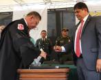 César Suárez se posesionó el pasado 1 de enero como alcalde de Bello. Sucedió en el cargo a Carlos Alirio Muñoz, con la promesa de dar continuidad a sus políticas. FOTO Donaldo Zuluaga
