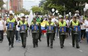 En Medellín miles de ciudadanos marcharon entre el Parque de los Deseos y el Parque de la Luces, en el centro de la ciudad. FOTO JUAN ANTONIO SÁNCHEZ