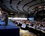 Cerca de dos mil empresarios asisten a la asamblea anual de la Andi, que clausura hoy, en el centro de convenciones de Cartagena, el presidente Juan Manuel Santos Calderón. FOTO cortesía