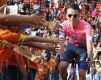 Rigoberto durante la prueba ciclistica Internacional Tour Colombia Riberto Uran. Foto: Manuel Saldarriaga Quintero