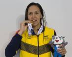 Isabella Arcila también fue oro para Colombia en Juegos Suramericanos. FOTO CORTESIA COC 