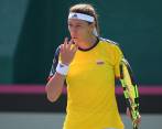Mariana Duque, la bogotana de 27 años que ganó ayer en Fed Cup. FOTO cortesía fed cup
