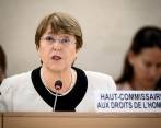 Michelle Bachelet, alta comisionada de la ONU para los Derechos Humanos. FOTO: AFP.