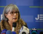 Patricia Linares, presidenta de la JEP, aseguró que la Fuerza Pública sí puede capturar a los disidentes. FOTO Colprensa
