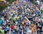 Los atletas africanos fueron los dominadores de la Maratón Medellín que se corrió este domingo, con una masiva presencia de atletas de todo el país y varios extranjeros. FOTO EDWIN BUSTAMANTE
