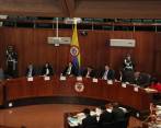 Luego de haberse ausentado cuatro días de sus funciones en la Corte, ayer el magistrado Pretelt se reincorporó al alto tribunal al tiempo que afirmó que no renunciará. FOTO Colprensa
