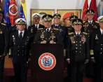 Cúpula militar de Venezuela encabezado por el general Vladimir Padrino López. FOTO: EFE 