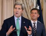 Kerry recordó que las proyecciones económicas apuntan a que este año Rusia entrará en recesión. FOTO AFP.