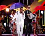 Los colombianos Alex y Juank durante su presentación en la competencia folcklórica del Festival Internacional de la Canción de Viña del Mar en Chile. Foto: EFE