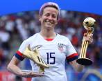 Megan Rapinoe fue elegida la mejor jugadora del Mundial de fútbol femenino de Francia. FOTO AFP 