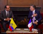 Hollande y Santos estarán reunidos y tendrán cena conjunta este lunes. FOTO CORTESÍA