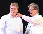 Durante el congreso anual de empresarios afiliados a la Andi, presidido por Bruce Mac Master y que se clausuró ayer, el ministro de Hacienda, Alberto Carrasquilla, destacó el rol del Estado para impulsar el emprendimiento en el país. FOTO Cortesía Presidencia