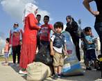 Refugiados sirios en Libia. FOTO: EFE
