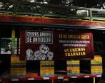 Conductores de chivas protestan por prohibición de circulación en Medellín