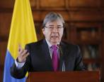 El Canciller Carlos Holmes Trujillo durante una rueda de prensa en Lima con motivo de la creación de Prosur. Foto: Colprensa