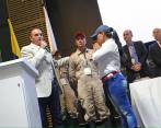 El ministro Aurelio Iragorri se comprometió en Expo Agrofuturo a trabajar con el pequeño campesino. FOTO Cortesía Minagricultura.