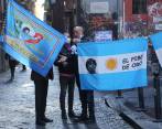 La ciudad italiana rinde honores al jugador argentino que jugó con Nápoles entre 1984 y 1991. FOTO AFP