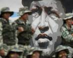 Retrato de Hugo Chávez en Caracas. FOTO: AFP