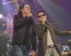 Carlos Vives y Marc Anthony llevan varias semanas de gira. Esta imagen corresponde al concierto de Chicago, el pasado 28 de septiembre. FOTO Cortesia www.carlosvives.com