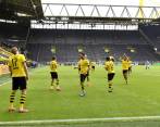 Noruego Haaland,anotó el primer gol en la reanudación de la Bundesliga. FOTO EFE 