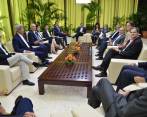 Así fue la reunión de John Kerry y su comitiva con los delegados del Gobierno en La Habana, encabezados por Humberto de la Calle Lombana. FOTO cortesía oficina alto comisionado para la paz.
