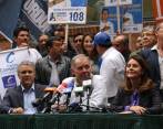 Justamente el pasado lunes los candidatos de la centro derecha sellaron su alianza. Se trata de Iván Duque, Alejandro Ordóñez y Marta Lucía Ramírez, quienes medirán sus fuerzas el próximo 11 de marzo. FOTO tomada de twitter del cne