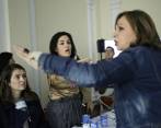 Las senadoras Paloma Valencia, Ángela Robledo y la exsenadora Sofía Gaviria participaron de la sesión. FOTO COLPRENSA