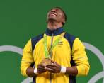 La felicidad de Óscar Figueroa la comparten todos los deportistas nacionales. FOTO AFP