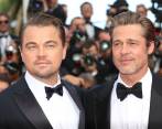 Leonardo DiCaprio y Brad Pitt en Cannes este martes. FOTO AFP