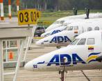 El gerente de ADA, Andrés Betancur, no pierde la esperanza de que la aerolínea vuelva a volar; hay negociaciones que podrían salvar a la empresa de su liquidación. FOTO carlos velásquez