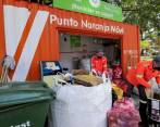 Para realizar la recuperación de desechos, Emvarias cuenta con los puntos naranja como el de la Floresta, donde se acopia y selecciona material para reciclaje. FOTO jaime pérez
