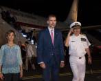 El Rey Felipe VI de España fue uno de los primeros en arribar a Cartagena para la Cumbre Iberoamericana de jefes de Estado. FOTO Cortesía Cancillería 