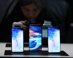 Así se ven algunos de los modelos de la serie Galaxy S10. FOTO: AFP