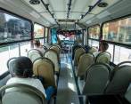 Según registro de los buseros del Valle de Aburrá, el sistema colectivo está operando con 80 % de la flota y la demanda oscila entre 40 y 50 %. FOTO jaime pérez