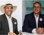 Andrés Guerra y Juan Camilo Restrepo, candidatos a la Gobernación de Antioquia. FOTOS Juan Antonio Sánchez y Julio César Herrera