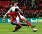 El gol de Isco significó el empate a dos goles entre España e Inglaterra. FOTO REUTERS