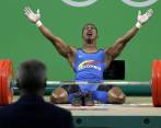 Este es el momento en que Figueroa termina su participación en Río 2016. FOTO AP