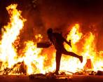Protestas en Cataluña. FOTO EFE