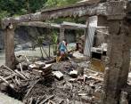 El pasado once de abril, el sector de Cañada Honda, Andes, fue una de las zonas más afectadas por una borrasca que originó las crecidas de los ríos San Juan y Tapartó dejando un saldo de 11 casas destruidas y 13 familias afectadas. FOTO donaldo zuluaga