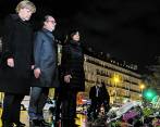 En su reunión Hollande y Merkel trataron también la crisis de los refugiados: “Era nuestro deber acogerlos”, dijo el presidente. FOTO ap