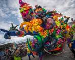 Carroza ganadora del año 2017 elaborada por el artesano Holman Cabrera. FOTO: El Colombiano