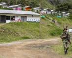 Vereda Santa Lucía, en el municipio de Ituango, sitio de concentración de excombatientes de las Farc que se desmovilizaron. FOTO Juan Antonio Sánchez