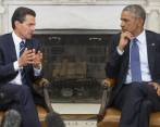 Presidente mexicano Enrique Peña NIeta y el estadounidense Barack Obama. FOTO AFP