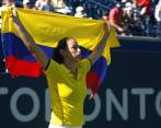 Mariana Duque, tenista colombiana que estará en el torneo de sencillos de los Juegos Olímpicos de Río. FOTO Colprensa