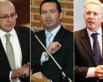 Eduardo Montealegre, Jorge Perdomo y Álvaro Uribe. FOTOS COLPRENSA