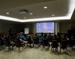 El colombiano dictó una charla de actualización de normas del certamen al equipo español. FOTO REAL MADRID