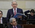 En el debate de control político (sept 17/2014) citado por Cepeda, Uribe calificó el proceso como “persecución”. FOTO Colprensa