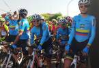 Integrantes de la Selección Colombia de ciclismo femenino. FOTO TOMADA DE TWITTER @colnagocmwomen