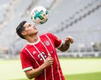 Luego del evento formal, James realizó su primera sesión de entrenamiento con sus nuevos compañeros. FOTO EFE